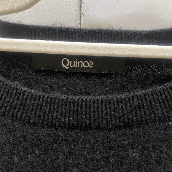 Quince Cashmere Crewneck Sweater black Size Small - Picture 3 of 5